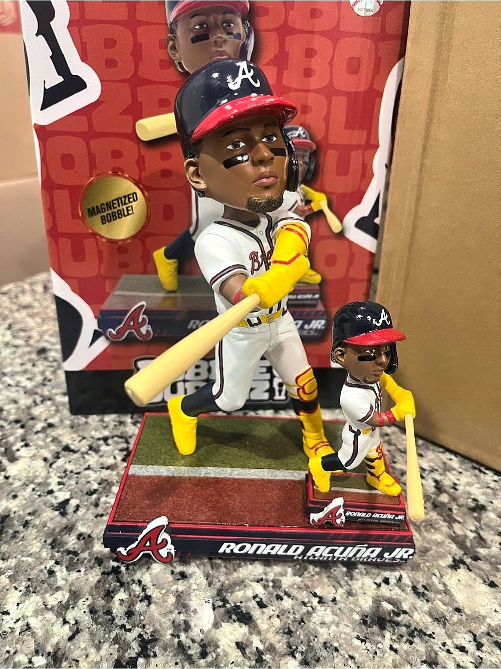 FOCO Ronald Acuna Jr Atlanta Braves Magnetized Bobble Dubblz Bobblehead 🇻🇪